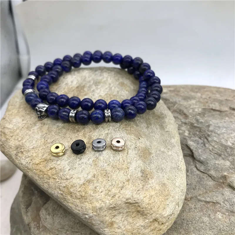 Заводская поставка, модные ювелирные изделия, Золотые, черные, из нержавеющей стали, металл, мини, маленькие бусины 6x3 мм для браслета