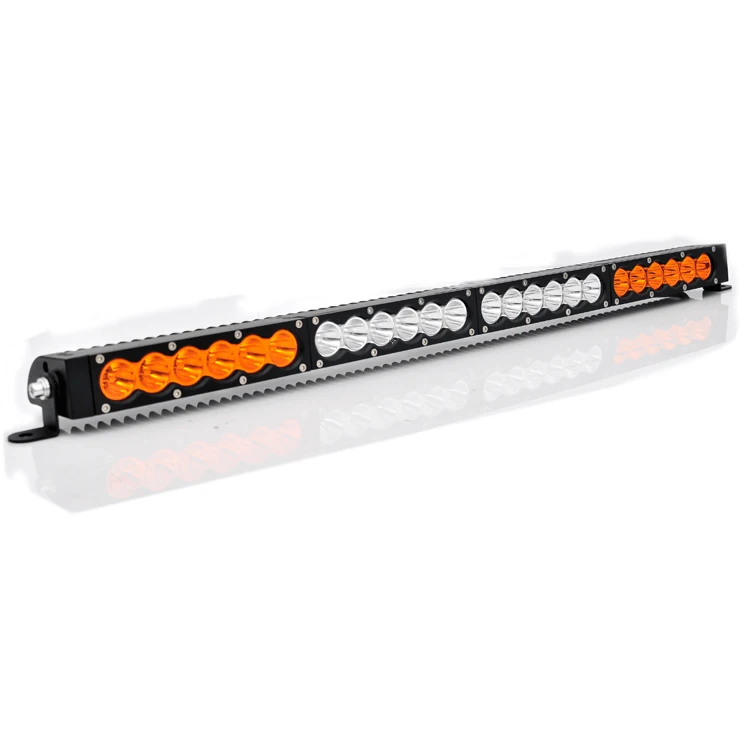 New high lumen spot 12v white yellow 6.2inch 30w modular led light bar amber