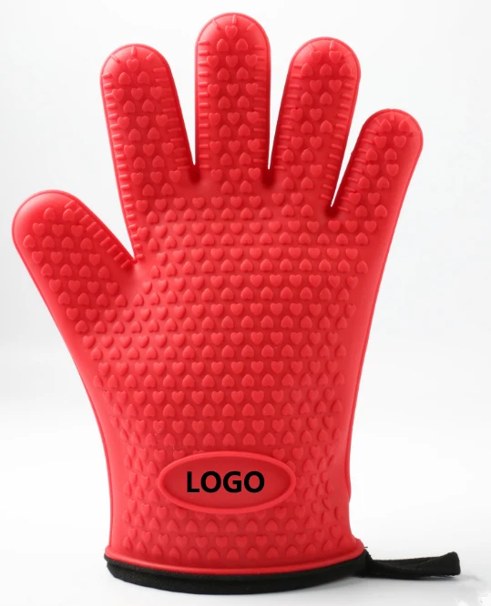 Heat Resistant Thick Silicone Kitchen Barbecue microwave Oven Glove BBQ Grill Oven Mitt Baking gloves