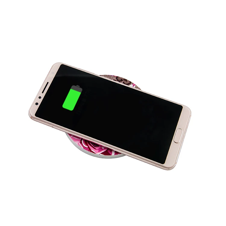 
OEM Custom Cell Phone Charger Mirror Cartoon Qi Fast Wireless Charger 