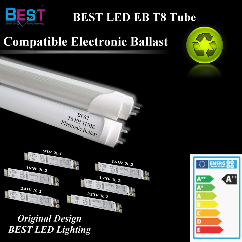 
LED T8 Lamps G13; Retrofit LED Lamps T8 G13: Suitable ECG T8 Lamps 