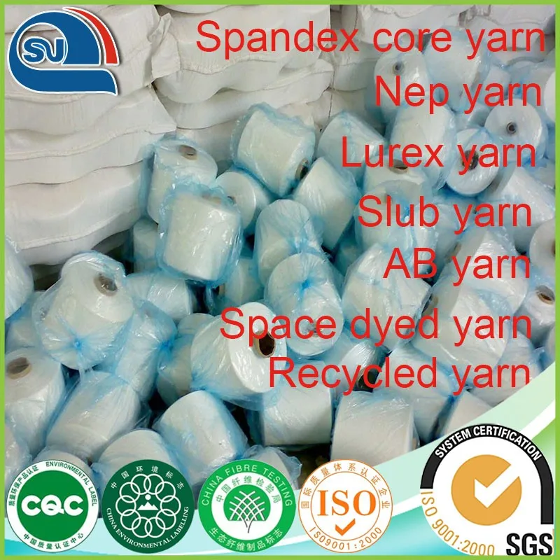 viscose silver blended ring spun yarn