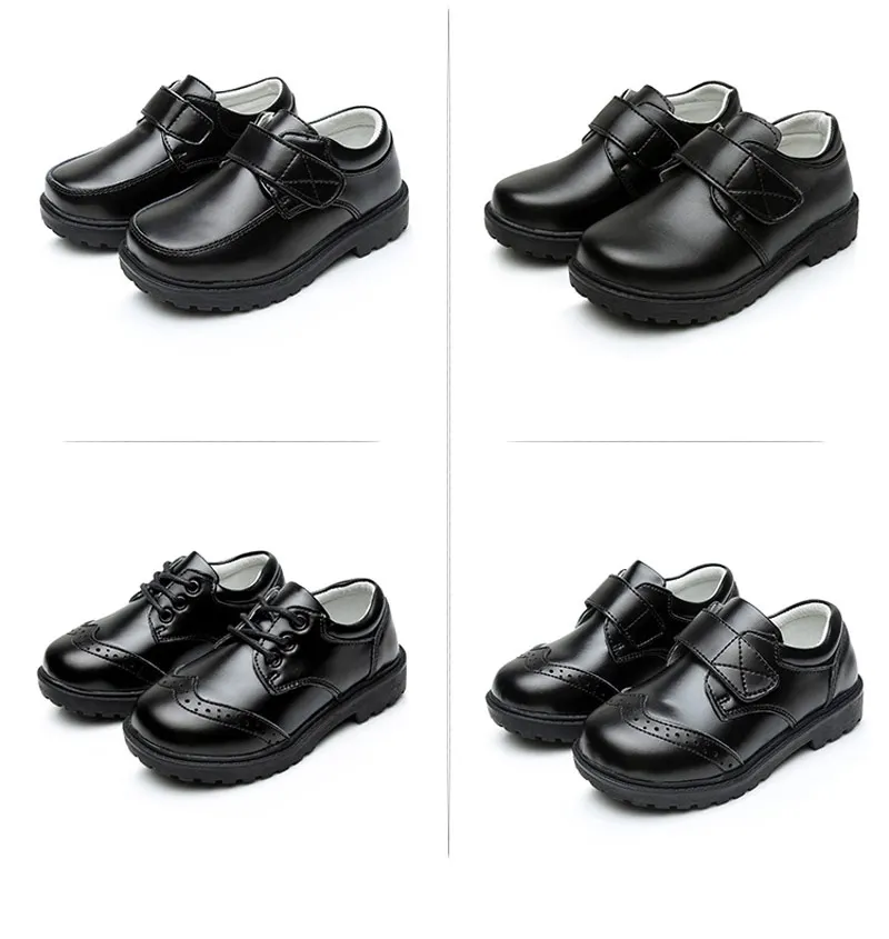 Оптовая продажа, Оригинальная черная школьная форма из натуральной кожи для детей и студентов