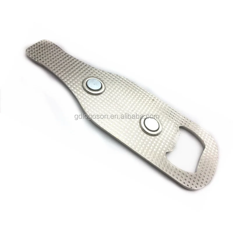 Singapore attractions foil photo neutral beer bottle shaped bottle opener metal magnetic opener