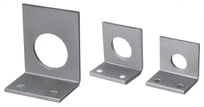 Customized Aluminum sheet metal Bracket L Shaped hardware accessories