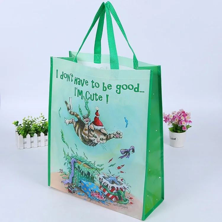 
Custom Reusable Folding Wholesale Logo Print Promotion Nonwoven Shopping Bags 