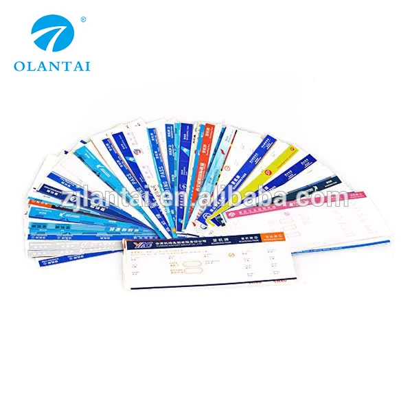 
Индивидуальный билет из магнитной бумаги для авиакомпании 