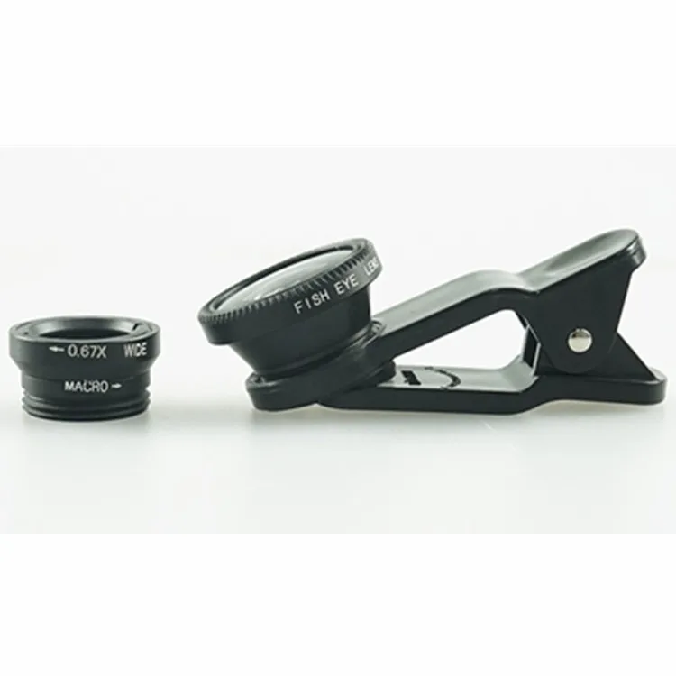  Универсальный зажим объектив для мобильного телефона 3 в 1 Iphone Fisheye