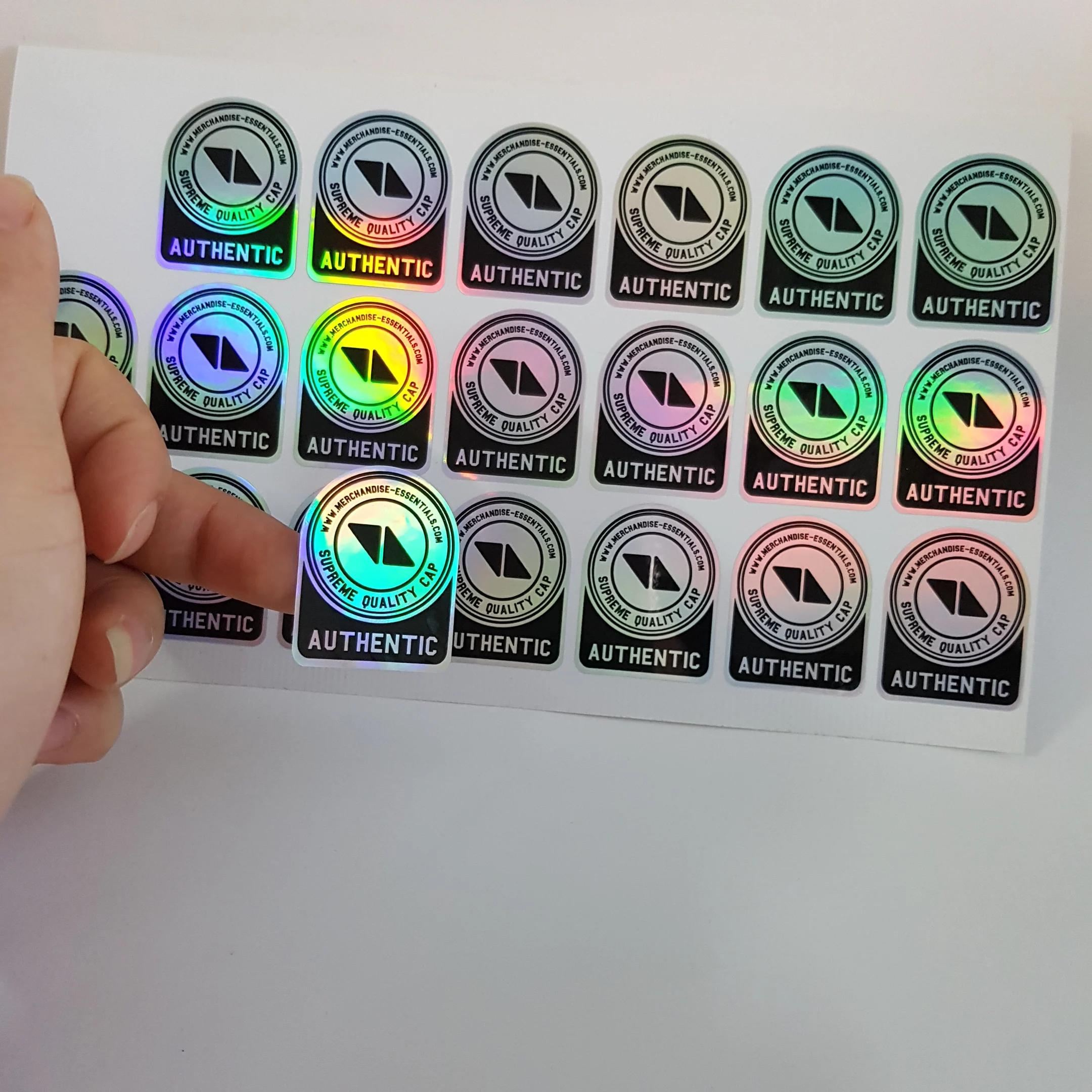 Best sell foil PET adhesive label sticker