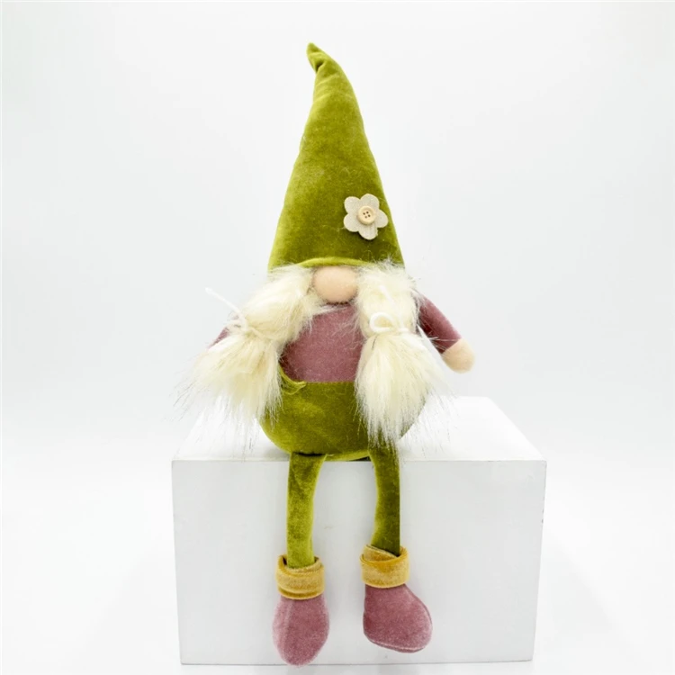 Easter Best Selling Products St Patricks Day Decor Shelf Sitter Braided Green Gnome Spring Decorations For Home