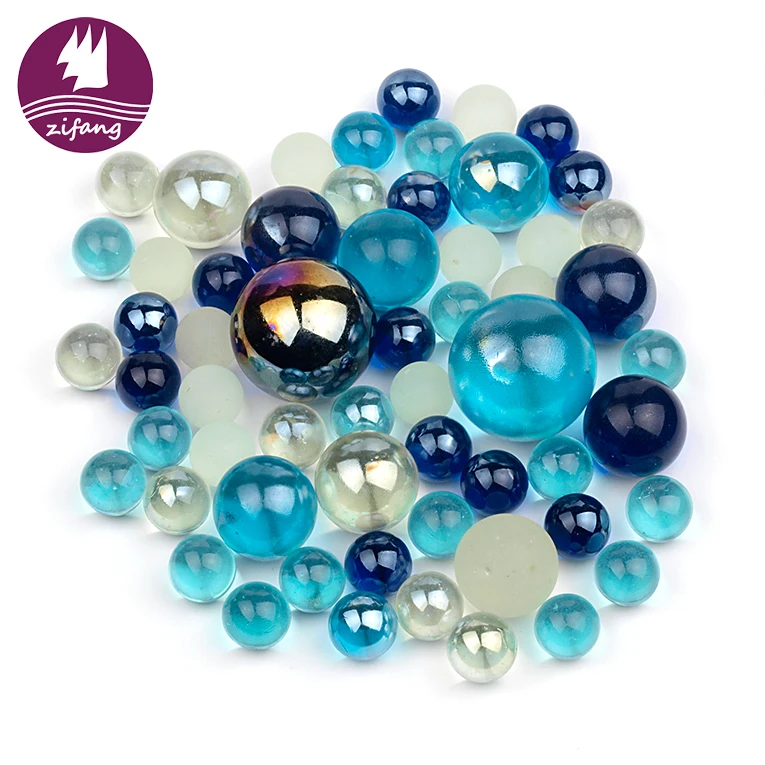 
Wholesale Round Transparent Multi Color Glass Ball Large Glass Marbles For Sale 