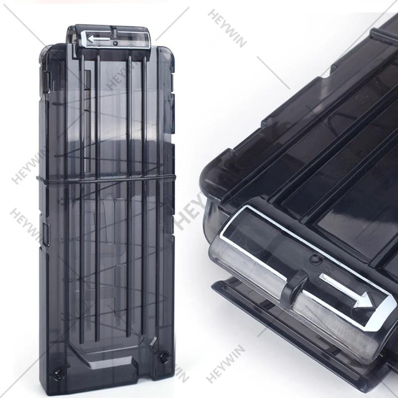 Мягкие зажимы для патронов, зажим для магазина, 12 патронов, картридж для игрушек, прозрачный оранжевый дротик, аксессуары для пистолета EVA, 12 дротиков (HM22B)