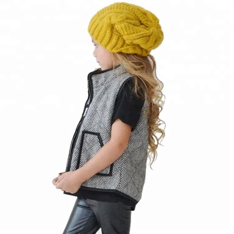 
Factory Girls Herringbone Kids Cotton Vest 