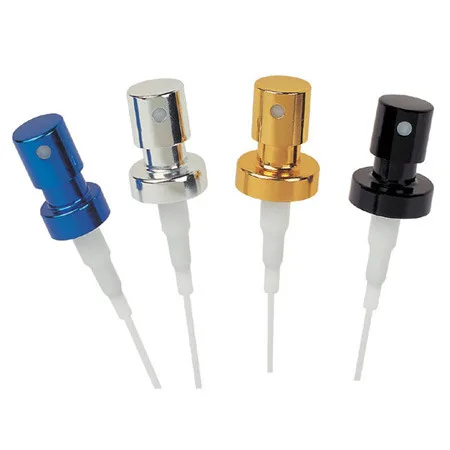 Aluminium metal black crimp perfume spray crimp pump for fragrance bottle