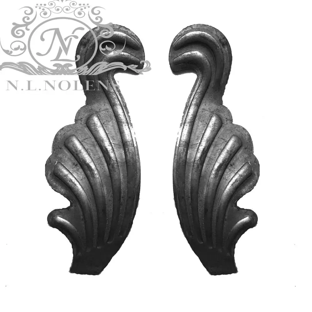 Fencing Metal Art Ornamental Animals Elements Wrought Iron Component Stamped Leaves,Cast Steel/Iron Forged Leaves Manufacturing