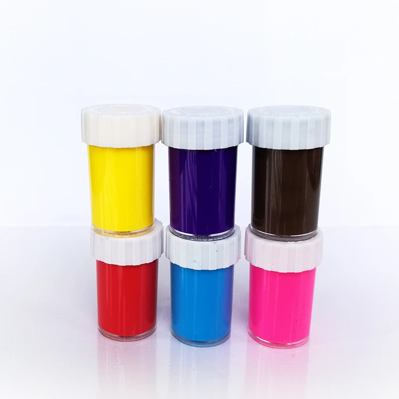 6ct 20ml Jars Fluorescent Neon Glow in the Dark Tempera Paint