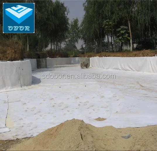 pet white geo fabric non woven geotextile 150g landscape fabric