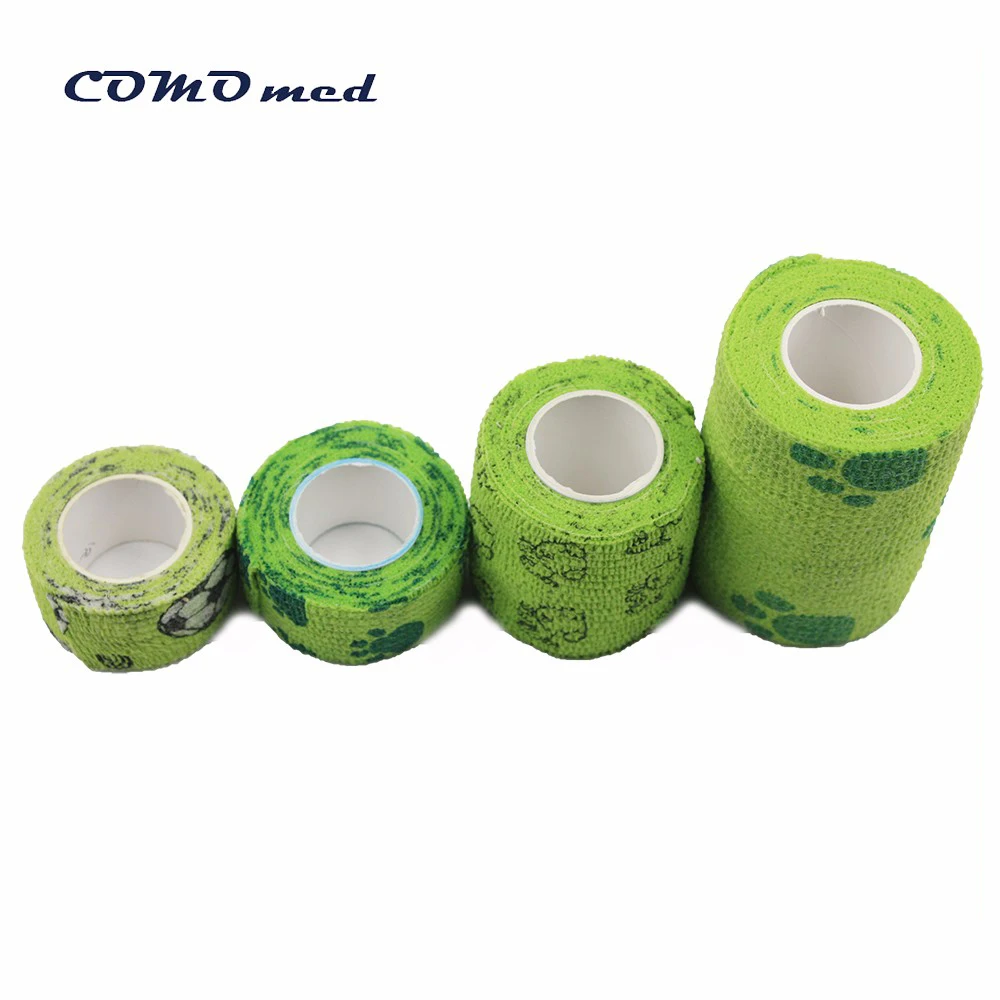 
pet use self Adhesive Bandage print logo Cohesive bandage 