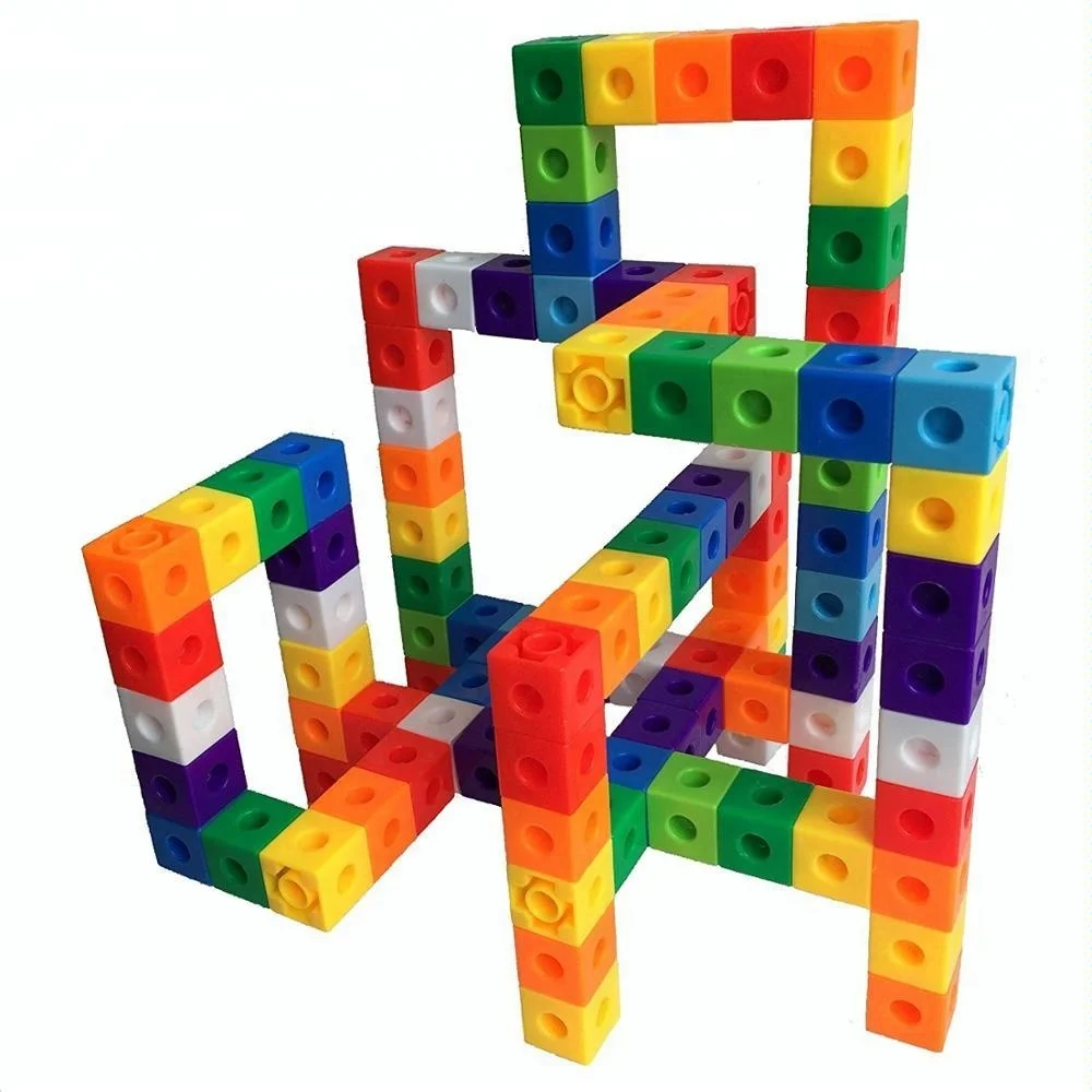 New Arrival Educational Counting Toy Small Cubes Construction Toys For Kids Cube Blocks DIY Toy