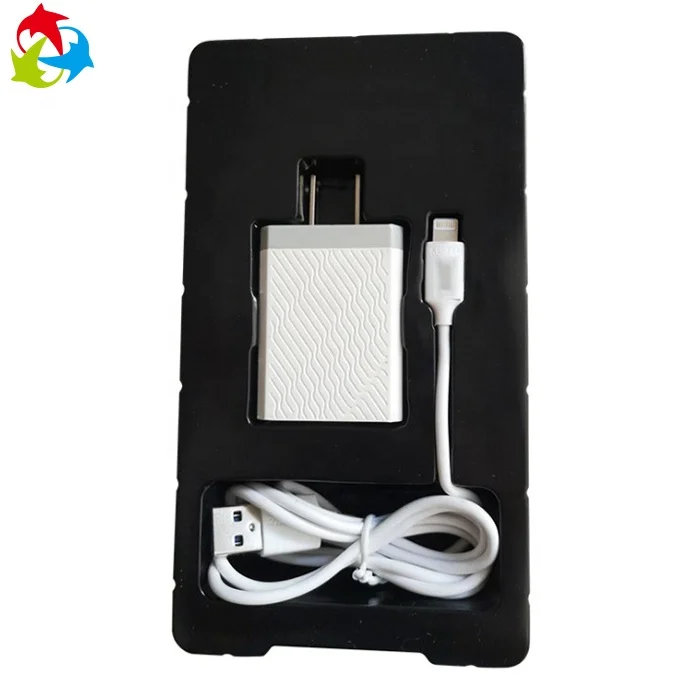 
Wholesale Cell Phone Accessories Packaging Plastic Tray for Charger 