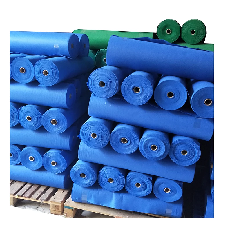 Multi Colors regenerated polyester fiber needle punched Non Woven Fabric rolls