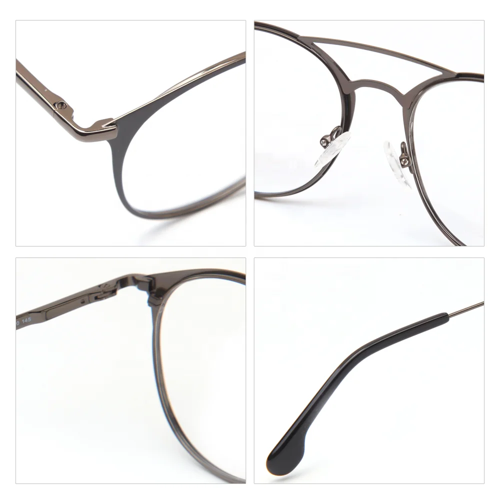 Dropshipping Retro Style Round Shape Women Men Metal Optical Frames China Wholesale Super Light Eyeglasses Frame