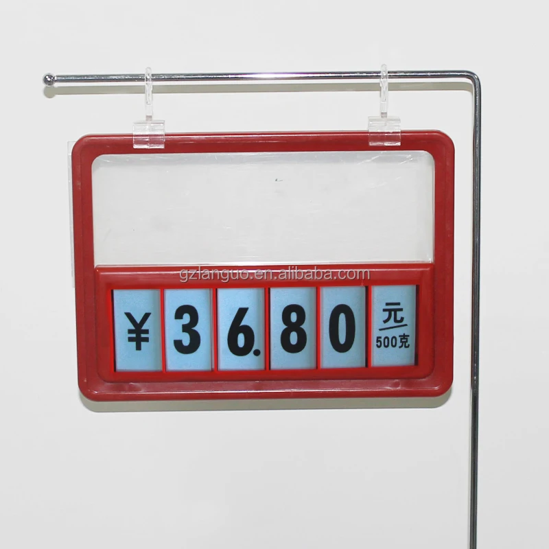 Оптовая продажа пластиковые таблички с ценовым ярлыком для супермаркета размера A4 A5