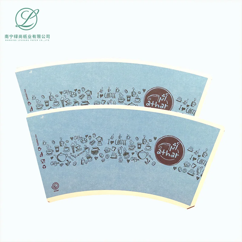 
Flexo Printing Coated PE Paper Cup Fan Raw Material For Coffee Paper Cup Waterproof for Hot Drinking 
