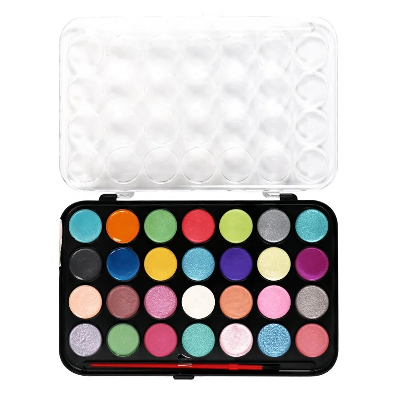 
Special cool shiny pearl paint set metallic watercolors 