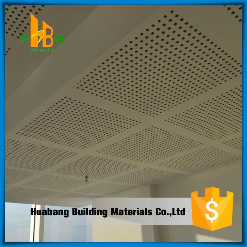 2x2 Acoustic Ceiling Board Theatre Perforated Gypsum Board