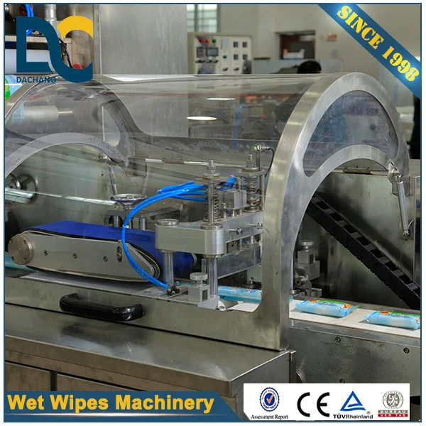 Wet Wipes Making Folding Machine Equipment Price Quality Supplier Manufacturer (5-30pcs/pack / ) 380V, 50HZ Dachang 17.5KW
