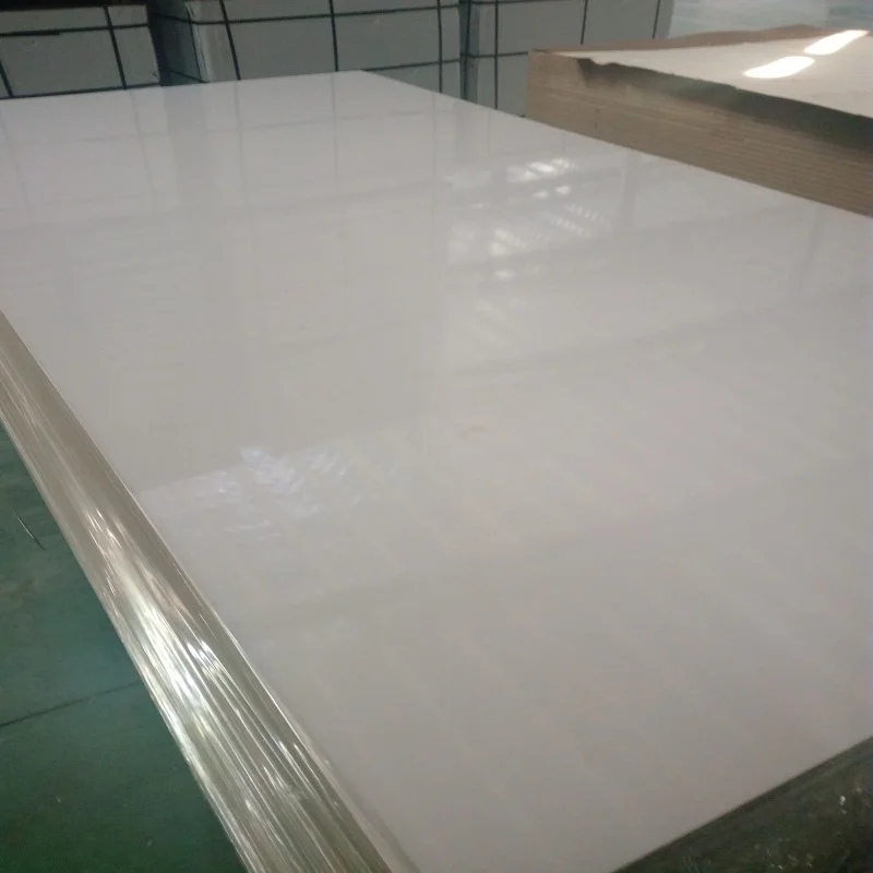 
High Glossy Melamine Faced White UV Coated MDF Board 