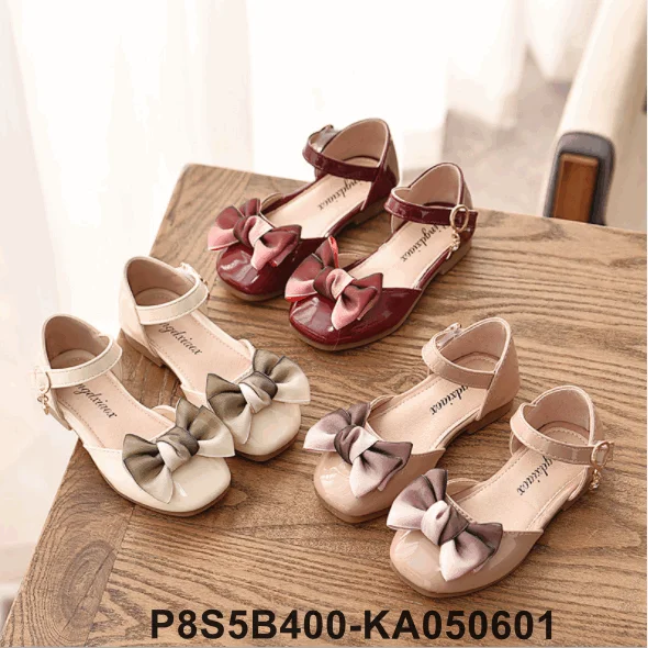 Новый дизайн, летняя детская обувь, сандалии для девочек, украшение с бантом-бабочкой, детская обувь