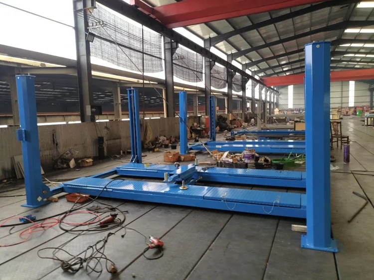 CE approved 3.5T 4 post scissor car lift for wheel alignment