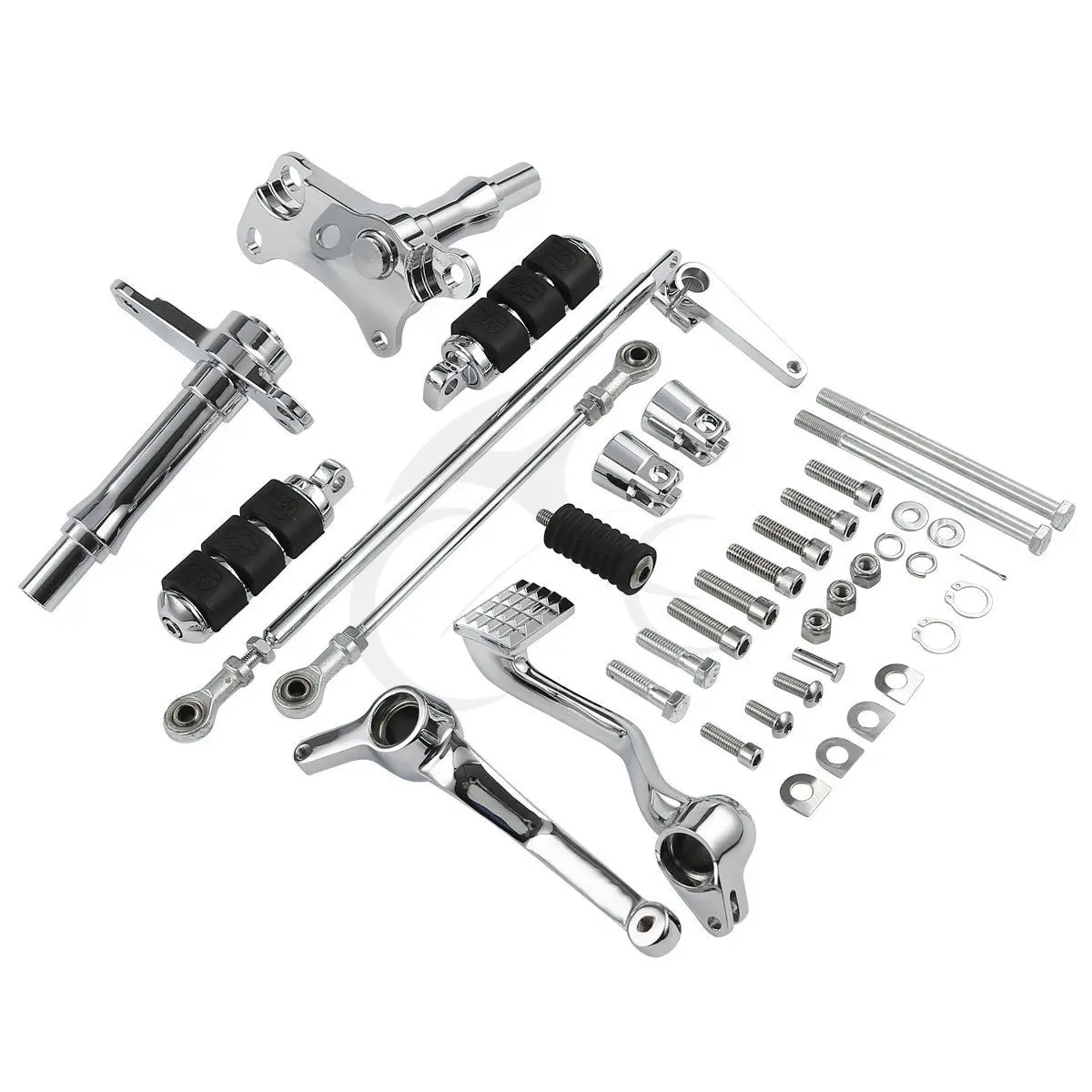 TCMT Chrome Forward Control Peg Lever Linkage Kit For Harley Sportster 1200 1991-2003 XF2906C50-E