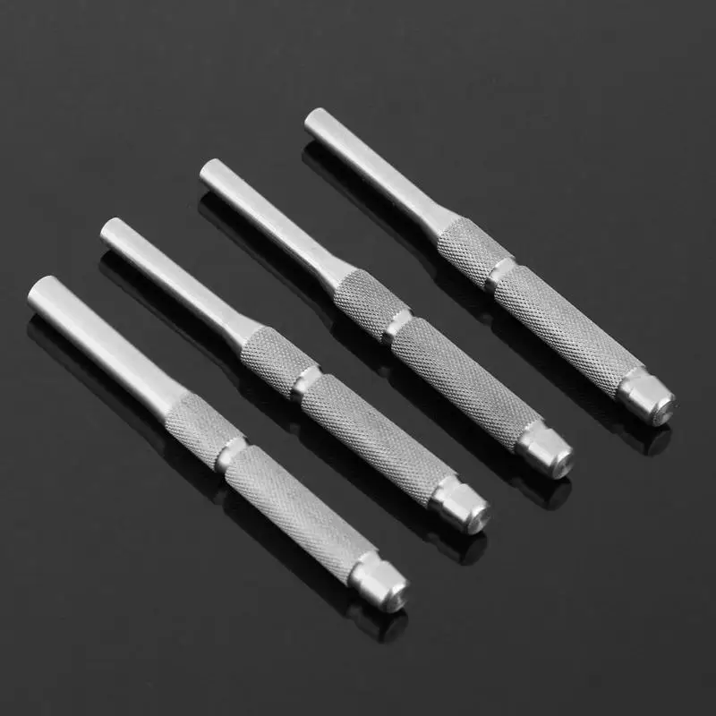 Stainless Steel Roll Pin Punch Tools Multi Size Hollow End Roll Pin Tool Starter Punch Kits Leather Punching Tools