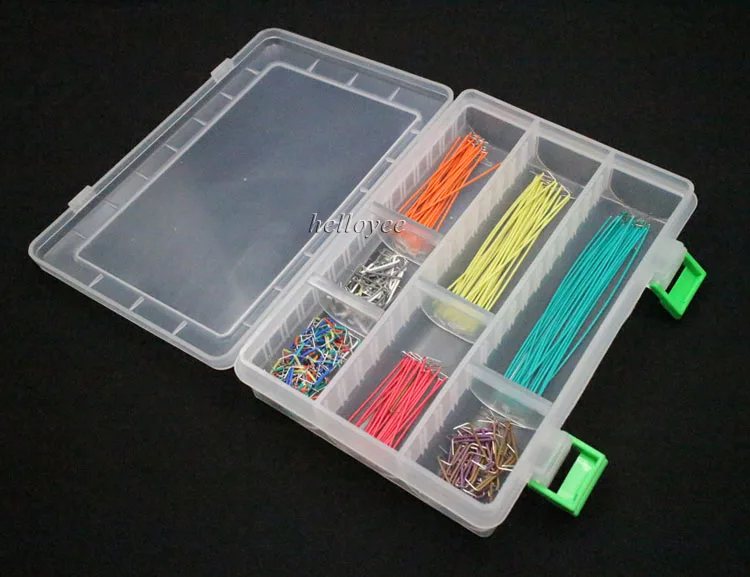 350 Piecies Preformed  Breadboard Jumper wires Kit 14 Length Assorted  U Shape Jumper Wires For Breadboard And Prototyping