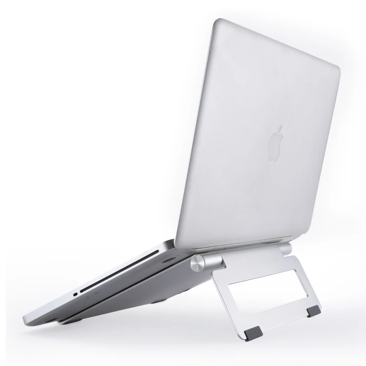 New ergonomic portable adjustable aluminum table folding 17 inch laptop stand