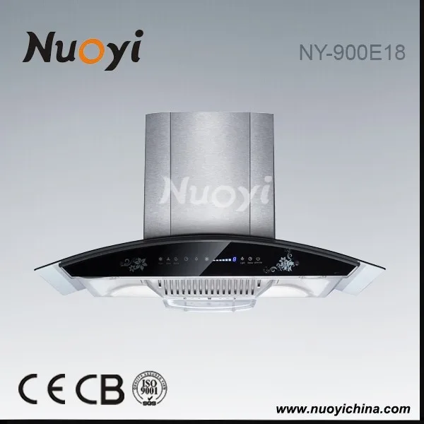 Wall Mounted European Style 90cm Kitchen Island Chimney Hood.