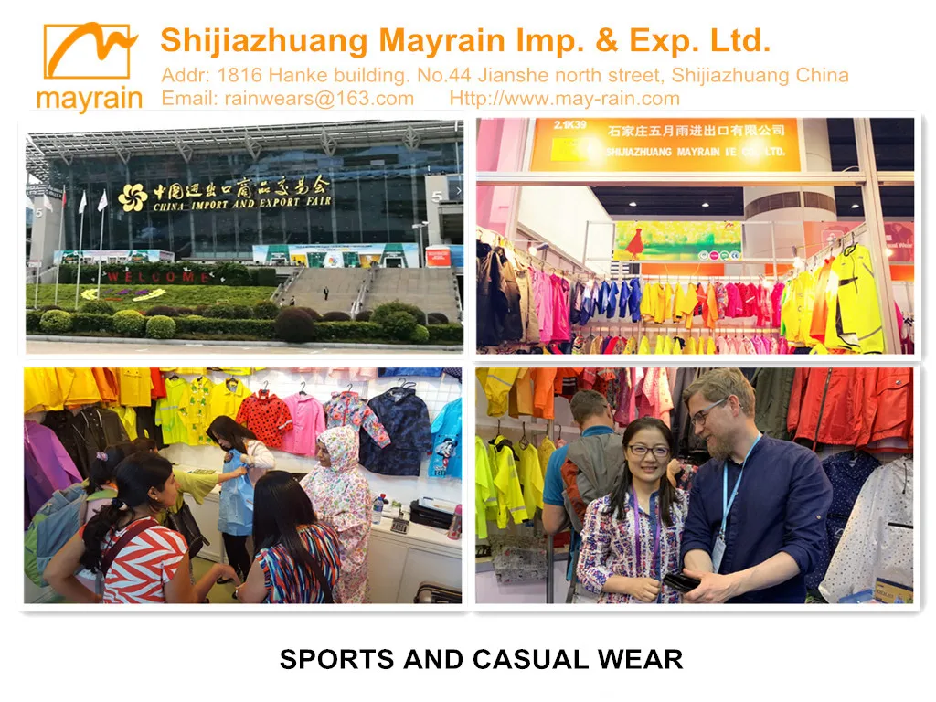 Fashional designed waterproof pvc rainsuit rain suits for men