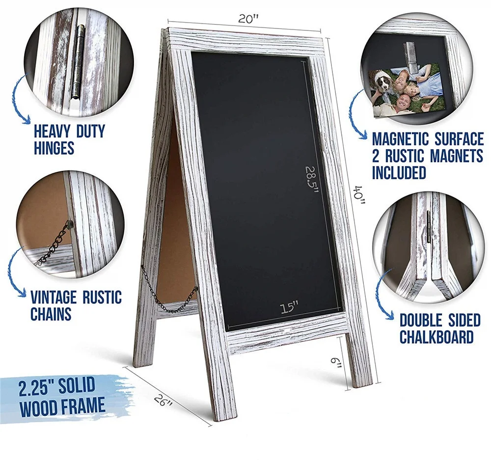 Винтажная деревянная Белая магнитная классная Классная доска Caoxian Hi Home в деревенском стиле