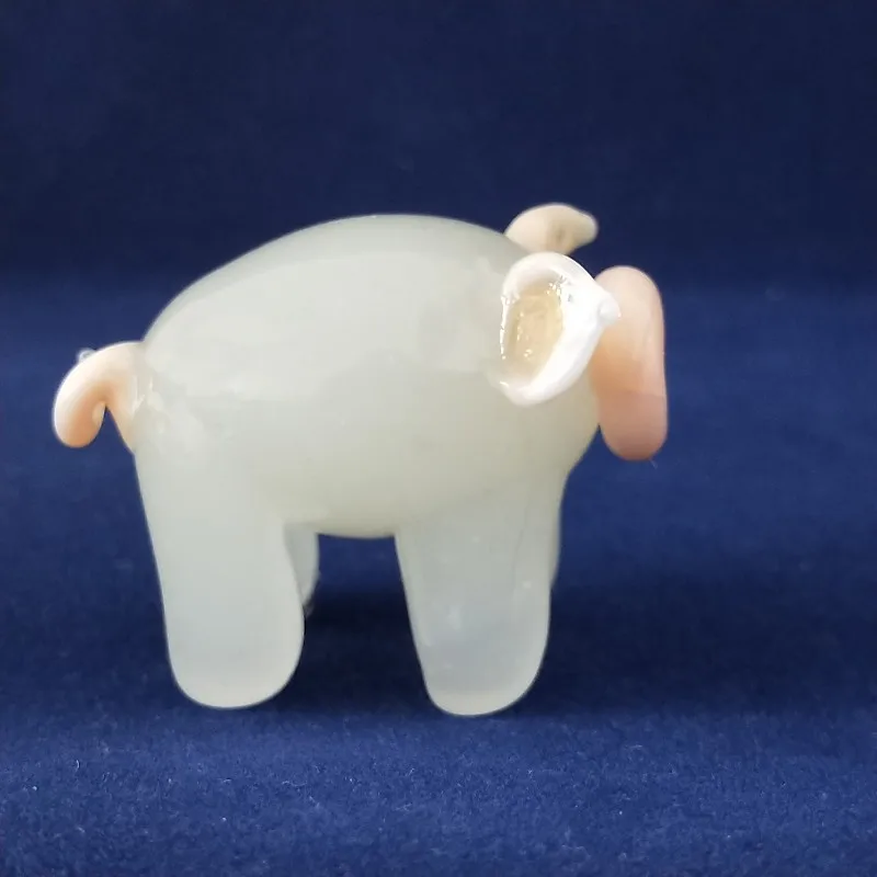 Handmade glass pig craft pig lampwork glass decoration