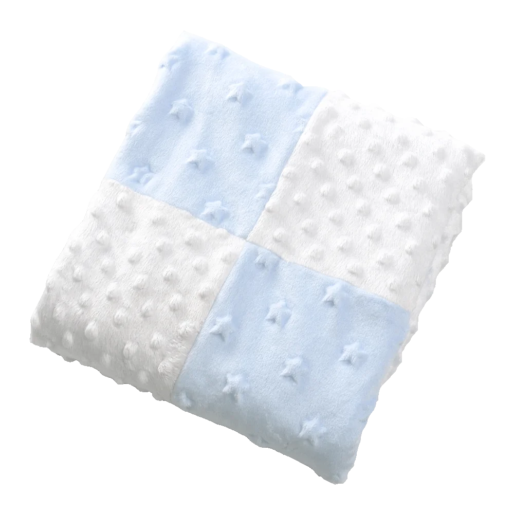 
Personalized Soft Touch Breathable Comfort Bubble Patchwork Baby Blanket 