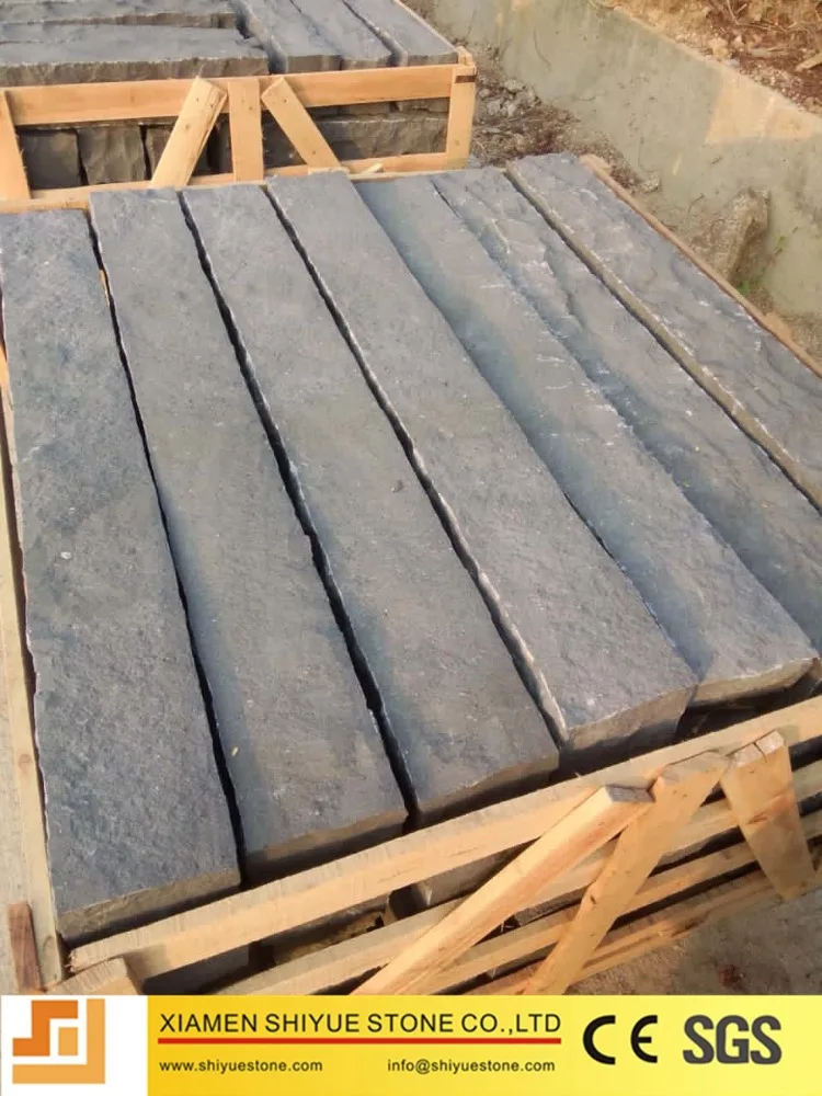 
Cheap Price All Side Natural Split Black Basalt Kerbstone/Curbstone 