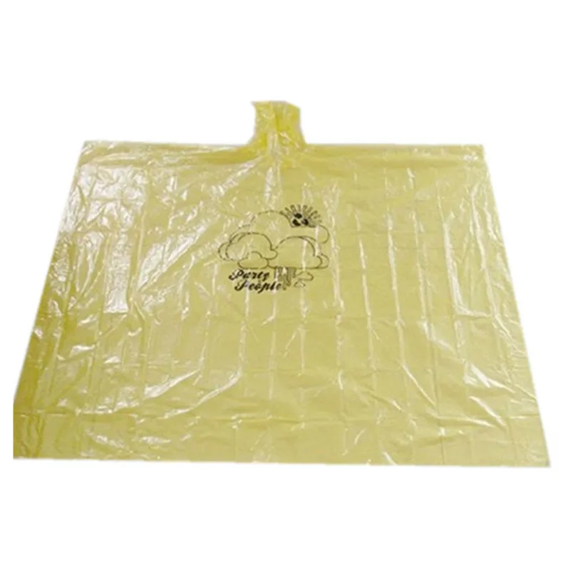 Square adult transparent raincoat/rain poncho