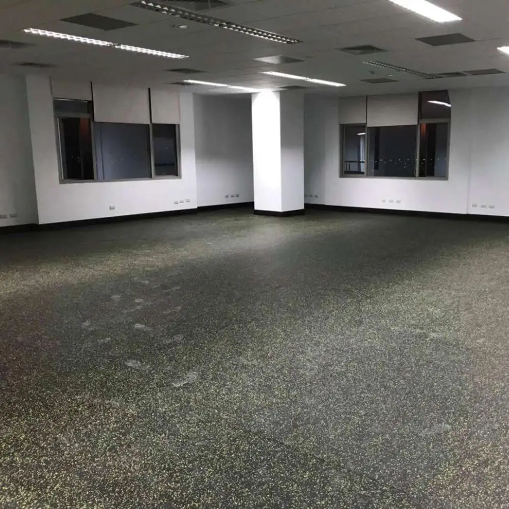 
Aging resistance black rubber speckled gym floor mat roll 