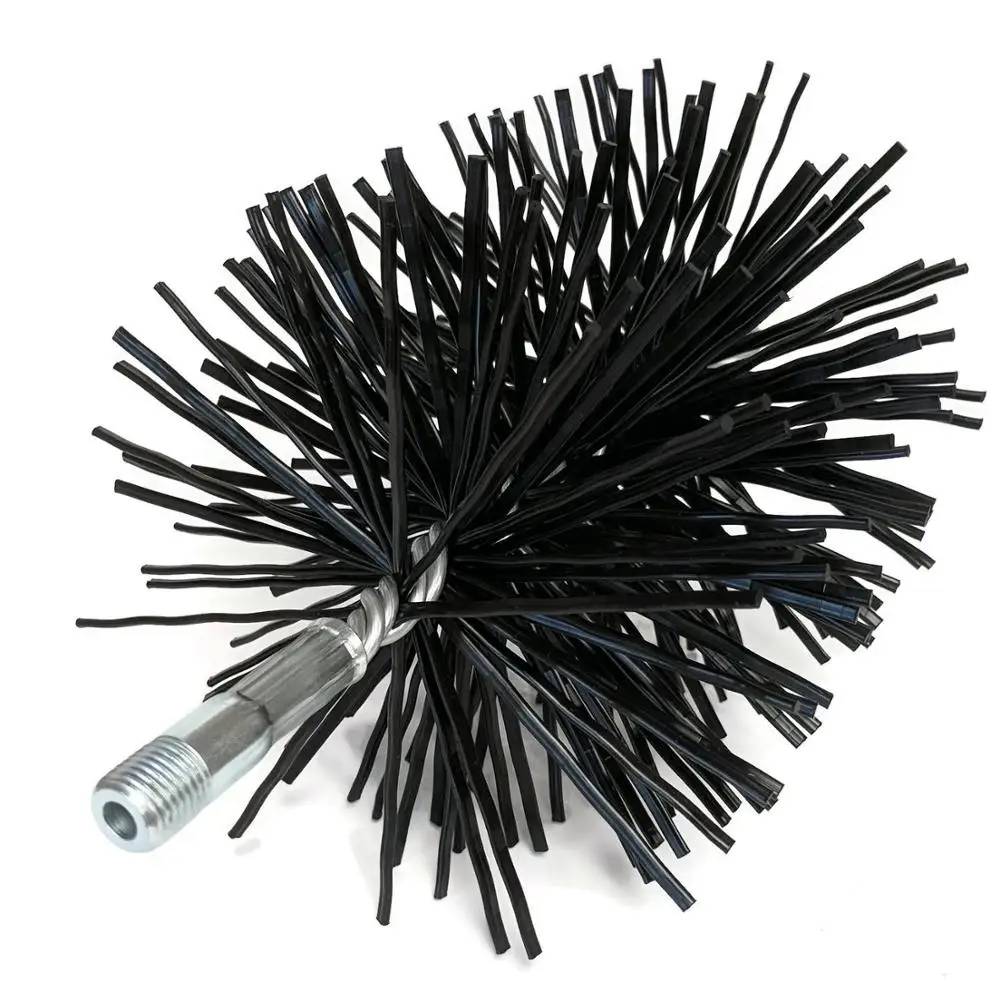 6-inch Round Pellet Stove Poly Fireplace Sweeping Chimney Brush Kit