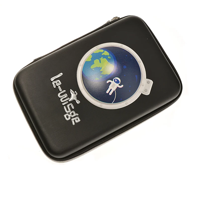 
Wholesale fancy outer space pencil case EVA funny black pencil case for students 