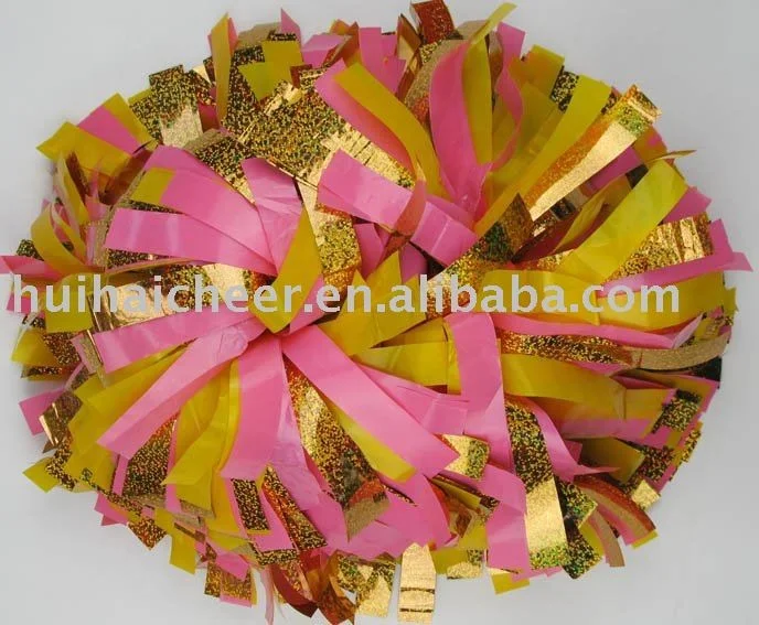 2019 пластиковые красные серебряные помпоны хорошего качества