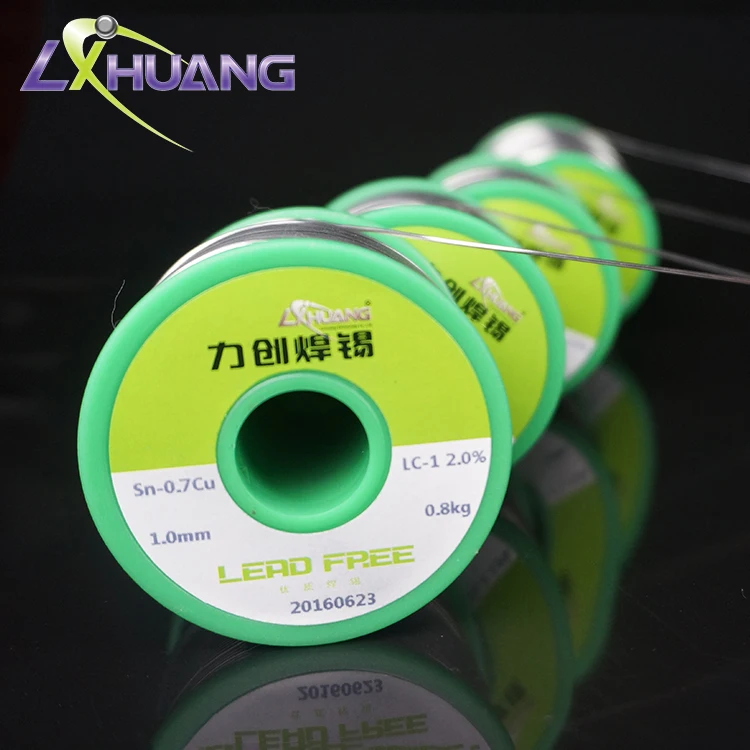 guangzhou liachuang lead free solder wire soldeingr tin alloy copper wire Sn99.3/Cu0.7 accept oem odm supply welding wires